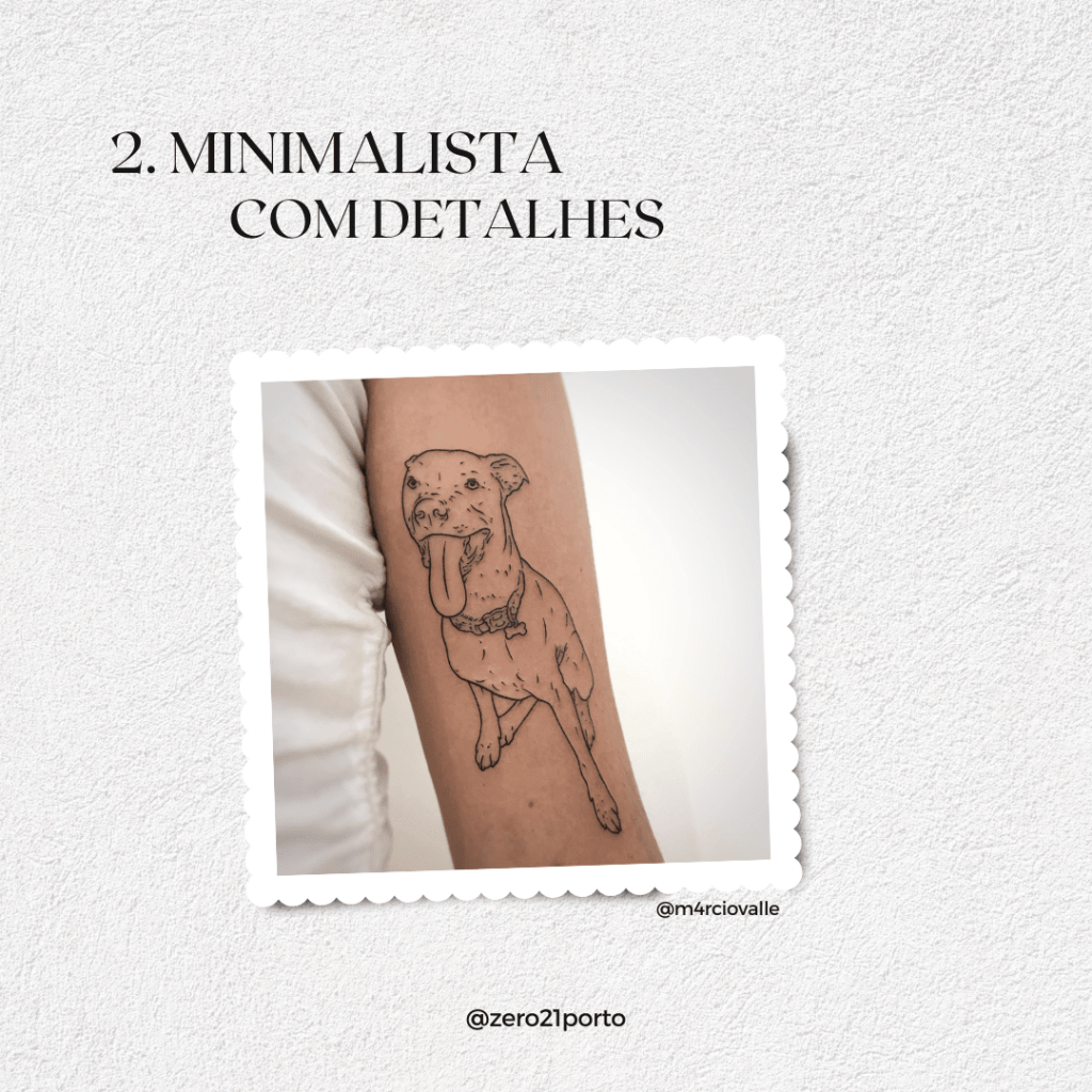 pet tattoo minimalista Zero21 Porto