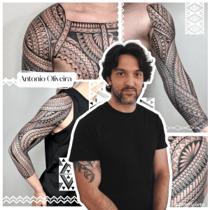 Antonio Oliveira tribal tattoos