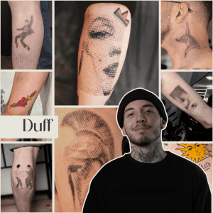 Duff tattoo artist in Porto