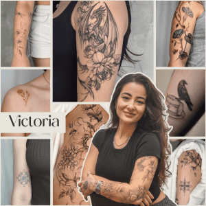 Victoria fineline tattoo artist in Porto