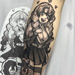 tatuagens geek do anime Demon Slaer
